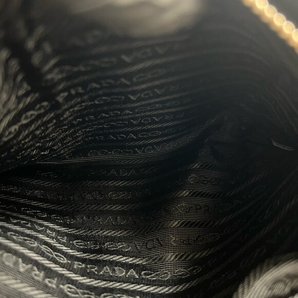 PRADA Black Leather Shoulder Bag - Picture 9 of 10